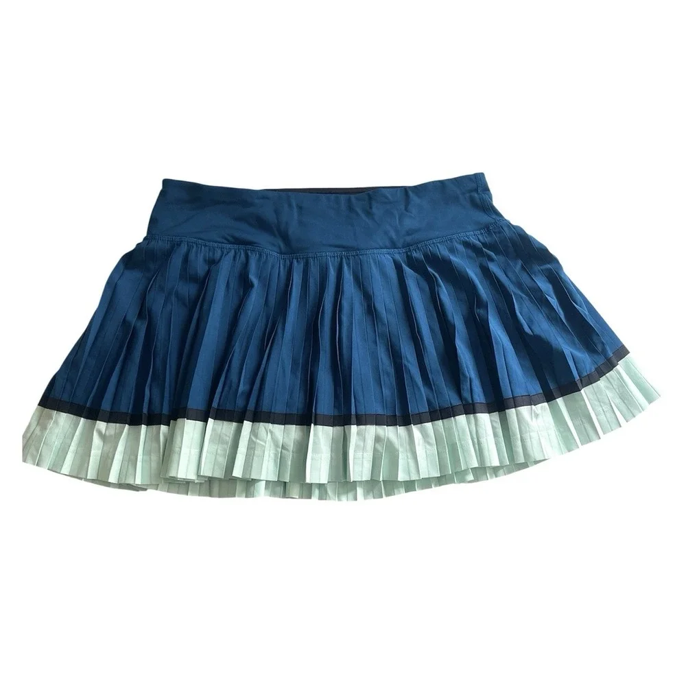 Lululemon Pleat To Street Skirt II Poseidon Sea Mist Blue Stretch Tennis Skort 4